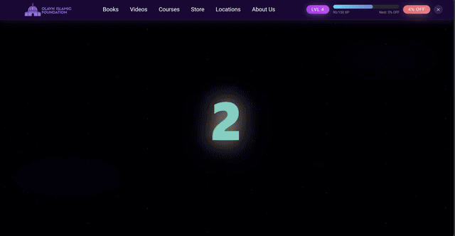 Multiplayer spaceship racing gameplay — real-time race with Arabic vocabulary questions